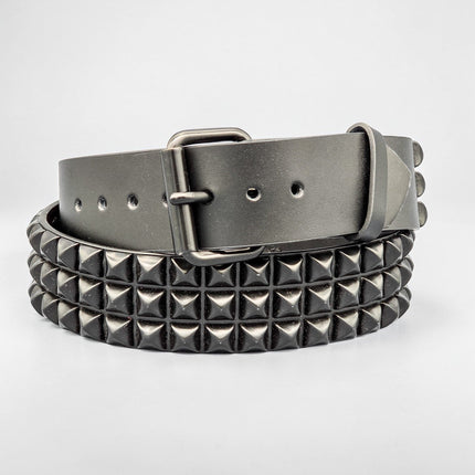 BT104-BS 3 ROW 1/2" BLACK PYRAMID BELT