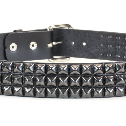 BT104-BS 3 ROW 1/2" BLACK PYRAMID BELT