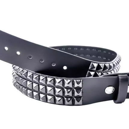 BT104-BS 3 ROW 1/2" BLACK PYRAMID BELT