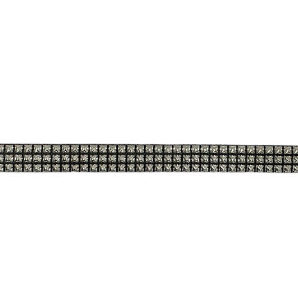 BT104VG  PREMIUM VEGAN LEATHER 3 ROW STUDDED BELT USA MADE