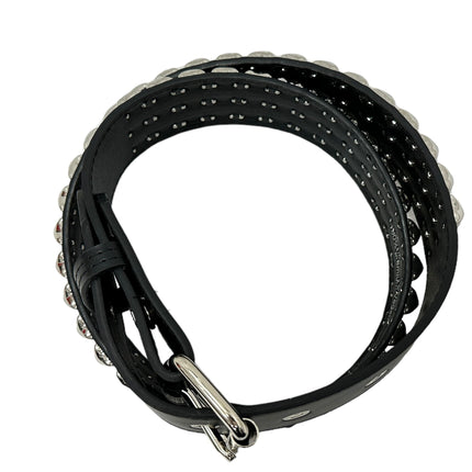 BT104VG  PREMIUM VEGAN LEATHER 3 ROW STUDDED BELT USA MADE