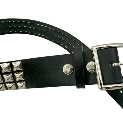 BT104GB  GARRISON BUCKLE 3 ROW STUDDED  BELT