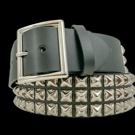 BT104GB  GARRISON BUCKLE 3 ROW STUDDED  BELT