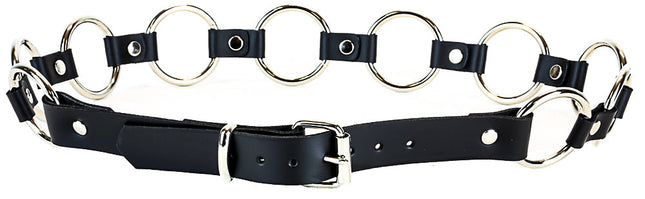 BT106-NIC BLACK 1 3/4" NICKEL RING LINK BELT