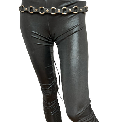 BT110-3/4 BLACK LEATHER 3/4" RING LINK BELT