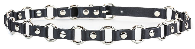 BT110-3/4 BLACK LEATHER 3/4" RING LINK BELT