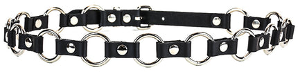 BT110-NIC 1 1/4" RING LINK BELT GENUINE LEATHER