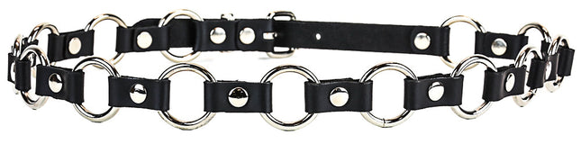BT110-NIC 1 1/4" RING LINK BELT GENUINE LEATHER