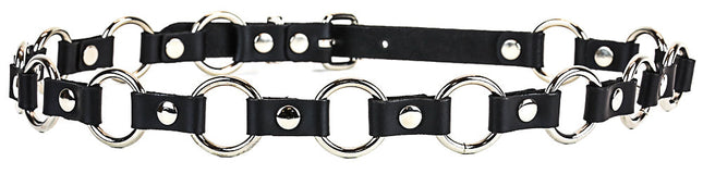 BT110M-NIC  VEGAN LEATHER 1 1/4" RING LINK BELT