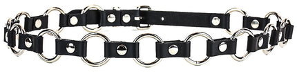 BT110M-NIC  VEGAN LEATHER 1 1/4" RING LINK BELT