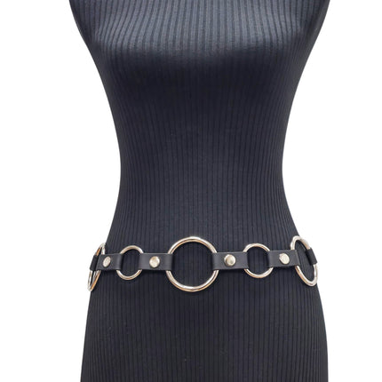 BT113-125 1 1/4" & 2" RING LINK BELT GENUINE LEATHER
