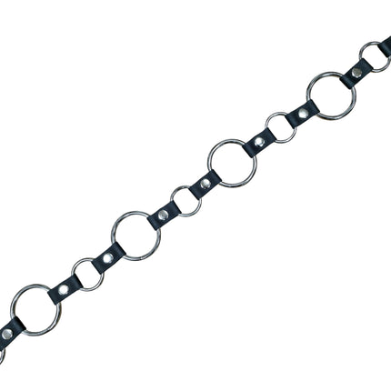 BT113-125 1 1/4" & 2" RING LINK BELT GENUINE LEATHER