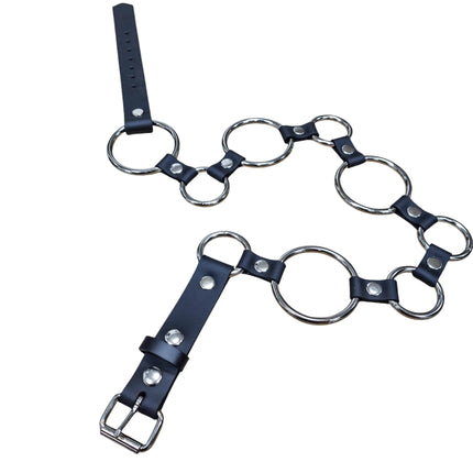 BT113-125 1 1/4" & 2" RING LINK BELT GENUINE LEATHER