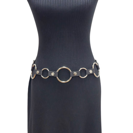 BT113-125 1 1/4" & 2" RING LINK BELT GENUINE LEATHER