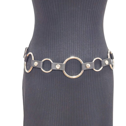 BT113-125 1 1/4" & 2" RING LINK BELT GENUINE LEATHER