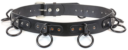 BT114-BS  1 3/4" WIDE LARGE BONDAGE 1 1/2" RING BELT