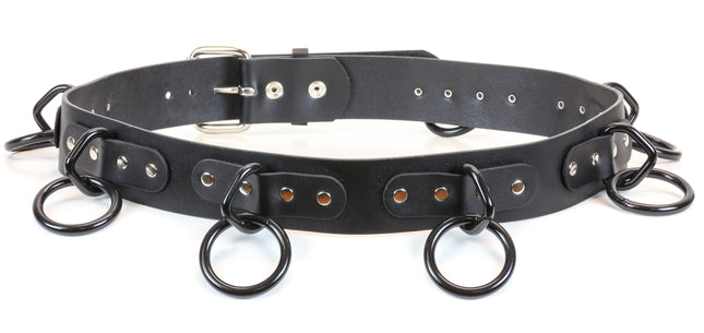 BT114-BS  1 3/4" WIDE LARGE BONDAGE 1 1/2" RING BELT