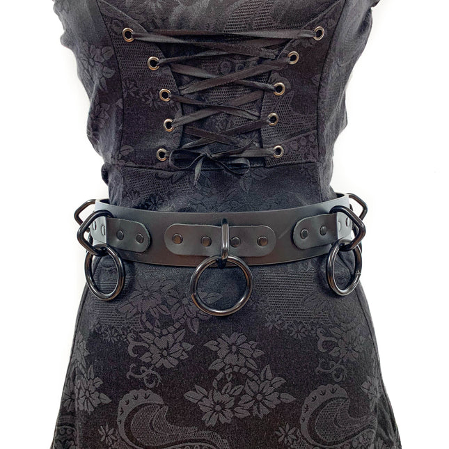 BT114-BS  1 3/4" WIDE LARGE BONDAGE 1 1/2" RING BELT