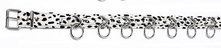 BT114L-LEOPARD FUZZY FABRIC BONDAGE BELT