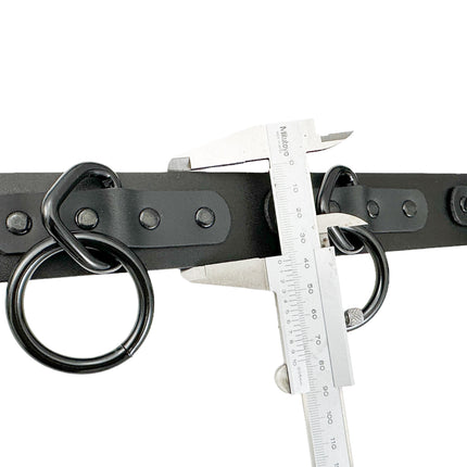 BT114M-BS  1 1/2" WIDE LARGE BONDAGE 1 1/2" RING BELT [NEW]