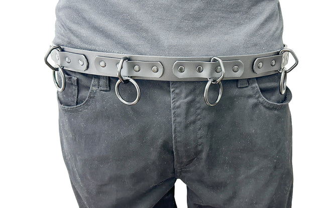 BT114M-BS  1 1/2" WIDE LARGE BONDAGE 1 1/2" RING BELT [NEW]