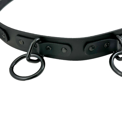 BT114M-BS  1 1/2" WIDE LARGE BONDAGE 1 1/2" RING BELT [NEW]
