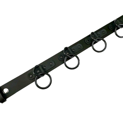 BT114M-BS  1 1/2" WIDE LARGE BONDAGE 1 1/2" RING BELT [NEW]