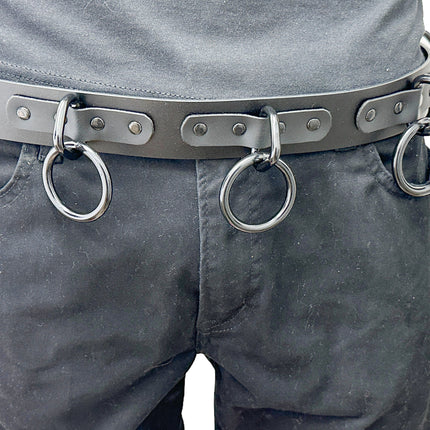 BT114M-BS  1 1/2" WIDE LARGE BONDAGE 1 1/2" RING BELT [NEW]