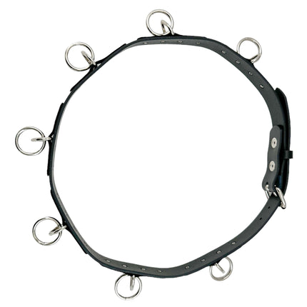 BT114S-  NEW 1 1/4" WIDE LARGE BONDAGE 1 1/2" RING BELT