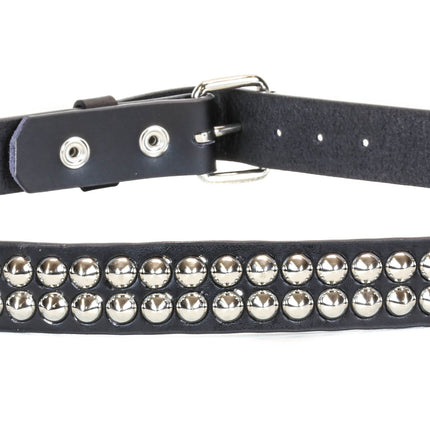 BT116  2 ROW CONICAL STUDDED BELT 1 1/4" WIDE