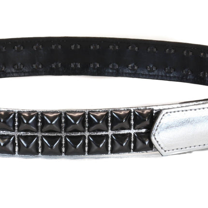 BT117P-BS PATENT BLACK PYRAMID SHINY  VEGAN
