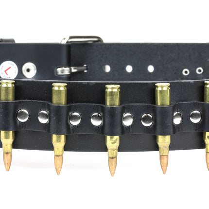 BT121BRS-COP  REAL BULLET BELT 2.25" BULLET