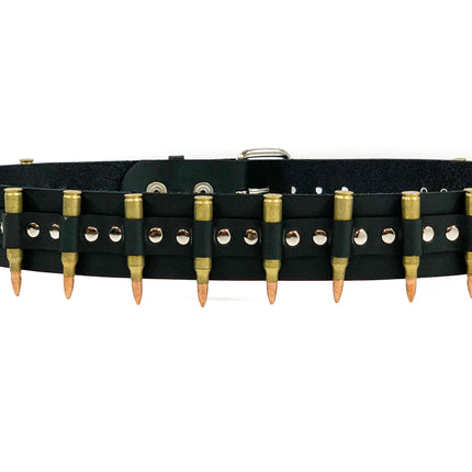 BT121BRS-COP  REAL BULLET BELT 2.25" BULLET