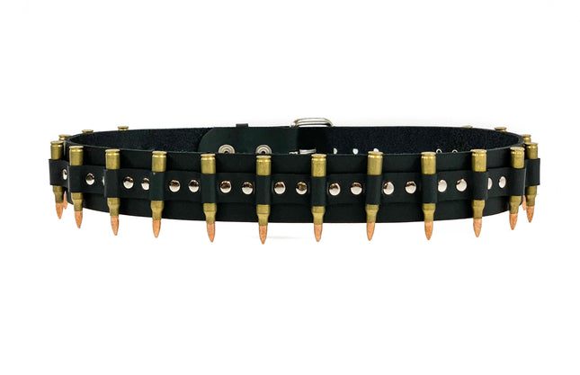 BT121BRS-COP  REAL BULLET BELT 2.25" BULLET