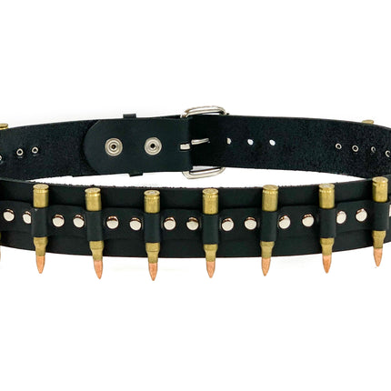 BT121BRS-COP  REAL BULLET BELT 2.25" BULLET
