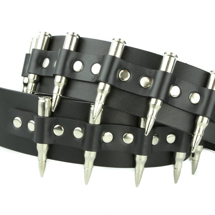 BT121NIC-NIC BLACK GENUINE COWHIDE LEATHER BELT