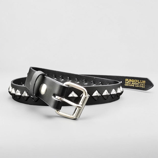 BT126-BS GUNMETAL BLACK  DIAMOND STUDDED BELT
