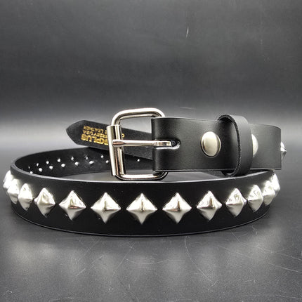BT126-SIL SILVER DIAMOND STUDDED BELT