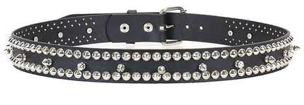 BT128  SPIKE BELST WITH CONICAL STUD