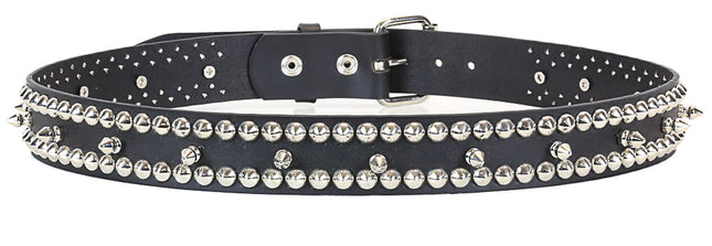BT128  SPIKE BELST WITH CONICAL STUD