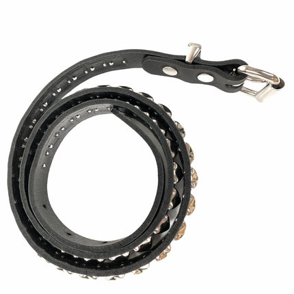 BT134US   1 ROW STUDDED USA COWHIDE LEATHER