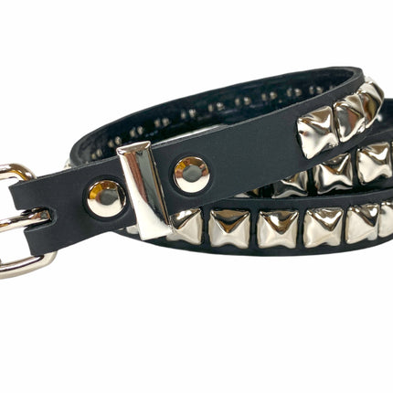 BT134US  USA TANNERY 1 ROW STUDDED BELT