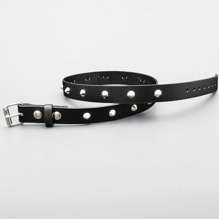 BT135CON-SIL 1/2" SILVER CONICAL  STUDDED BELT