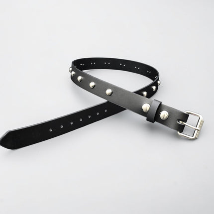 BT135RND-SIL 1/2" SILVER ROUND STUDDED BELT