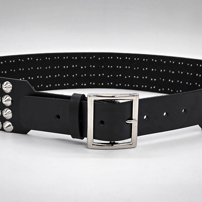 BT143B-CON-GB 4 ROW CONICAL STUDDEDBELT WITH NARROW HEAD GARRISON BUCKLE