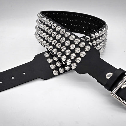 BT143B-CON-GB 4 ROW CONICAL STUDDEDBELT WITH NARROW HEAD GARRISON BUCKLE