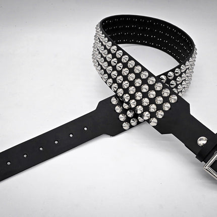 BT143B-CON-GB 4 ROW CONICAL STUDDEDBELT WITH NARROW HEAD GARRISON BUCKLE