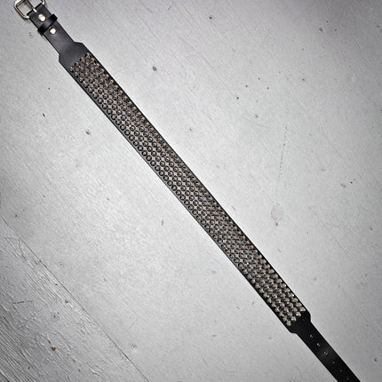 BT143B-UK 4 ROW UK77 STUDDED 2 1/2" WIDE  BELT WITH NARROW HEAD ROLLER BUCKLE