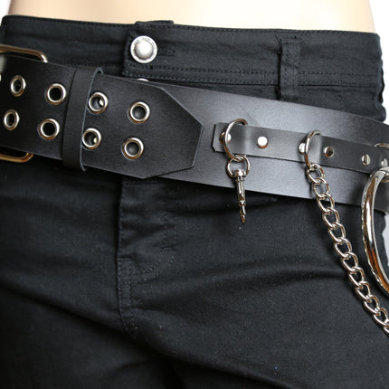 BT144 2 1/2" WIDE JUMBO RING BONDAGE BELT