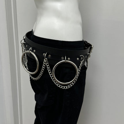 BT144 2 1/2" WIDE JUMBO RING BONDAGE BELT